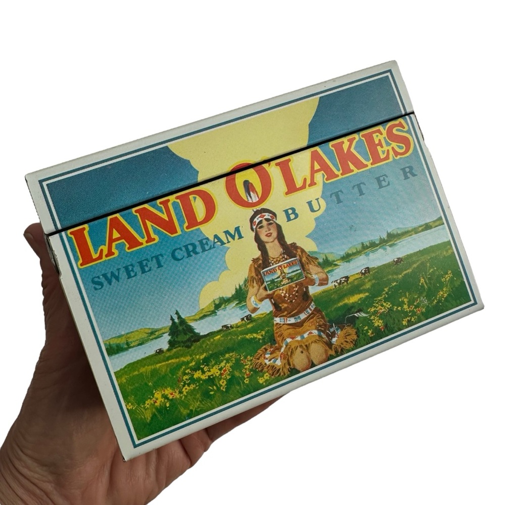 Land O Lakes Recipe Card Tin